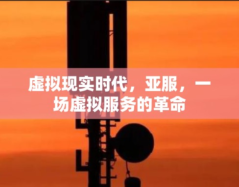 虚拟现实时代，亚服，一场虚拟服务的革命