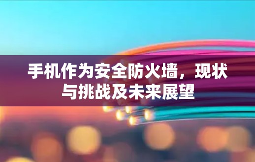 手机作为安全防火墙，现状与挑战及未来展望