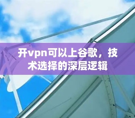 开vpn可以上谷歌,技术选择的深层逻辑 开vpn可以上谷歌,技术选择的深层逻辑