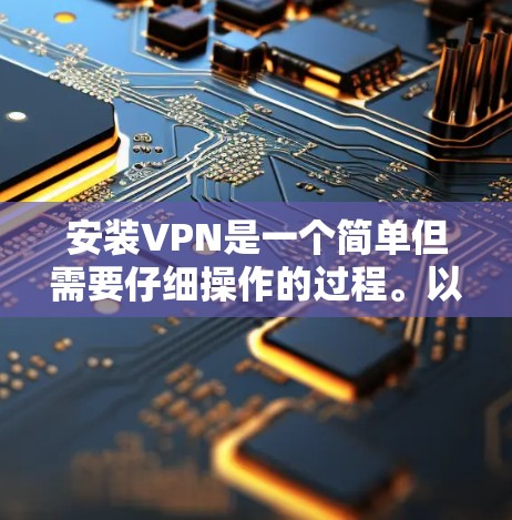 安装VPN是一个简单但需要仔细操作的过程。以下是一个详细的步骤指南,帮助你安装和使用VPN 安装VPN是一个简单但需要仔细操作的过程。以下是一个详细的步骤指南,帮助你安装和使用VPN